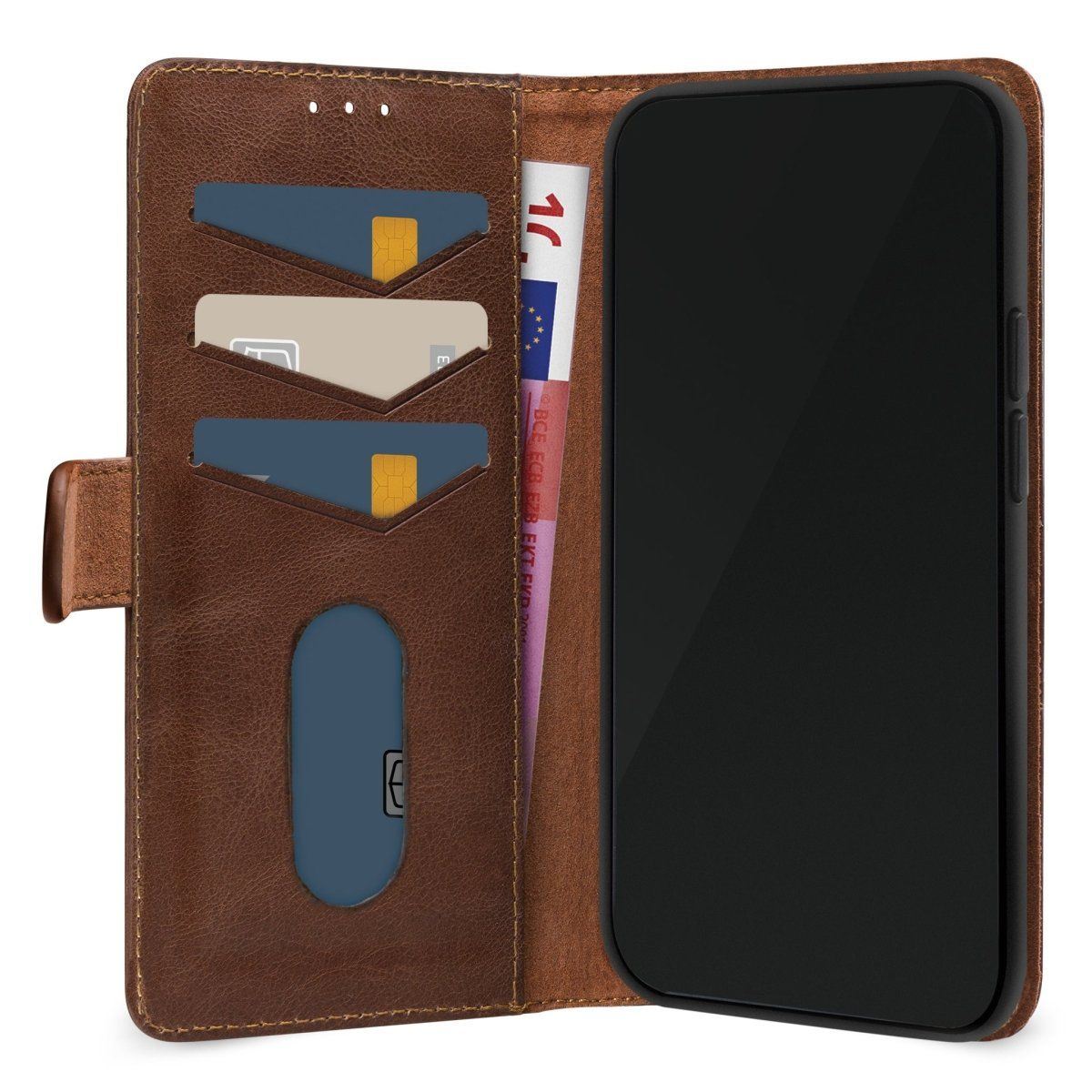 Mobilize Leather Wallet Apple Iphone 17 Pro Brown - 123TelecomShop