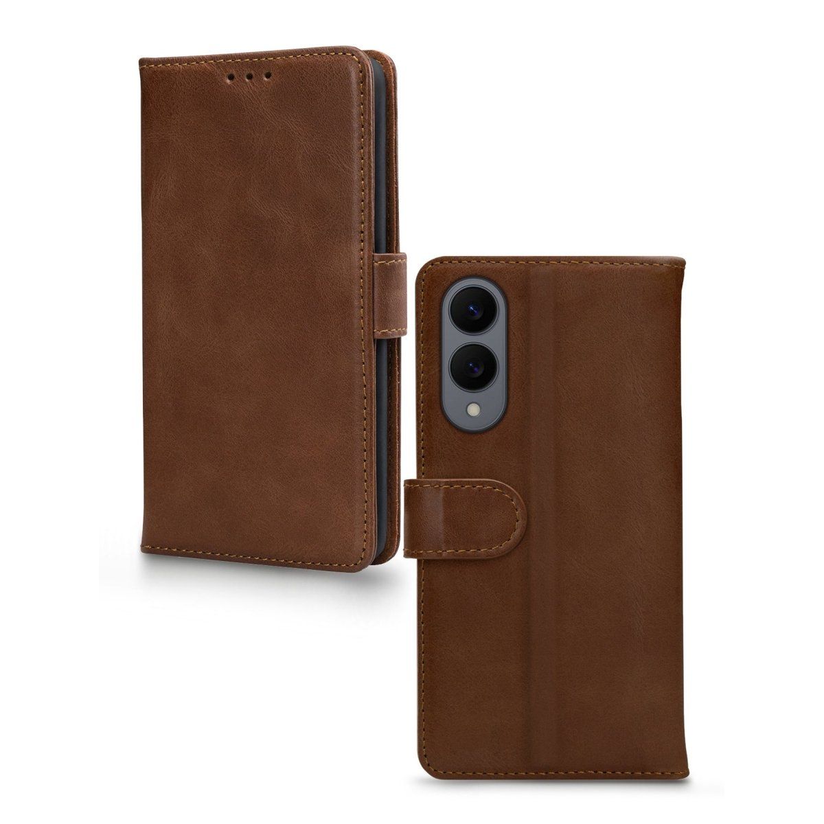 Mobilize Leather Wallet Samsung Galaxy S25 Edge 5G Brown - 123TelecomShop