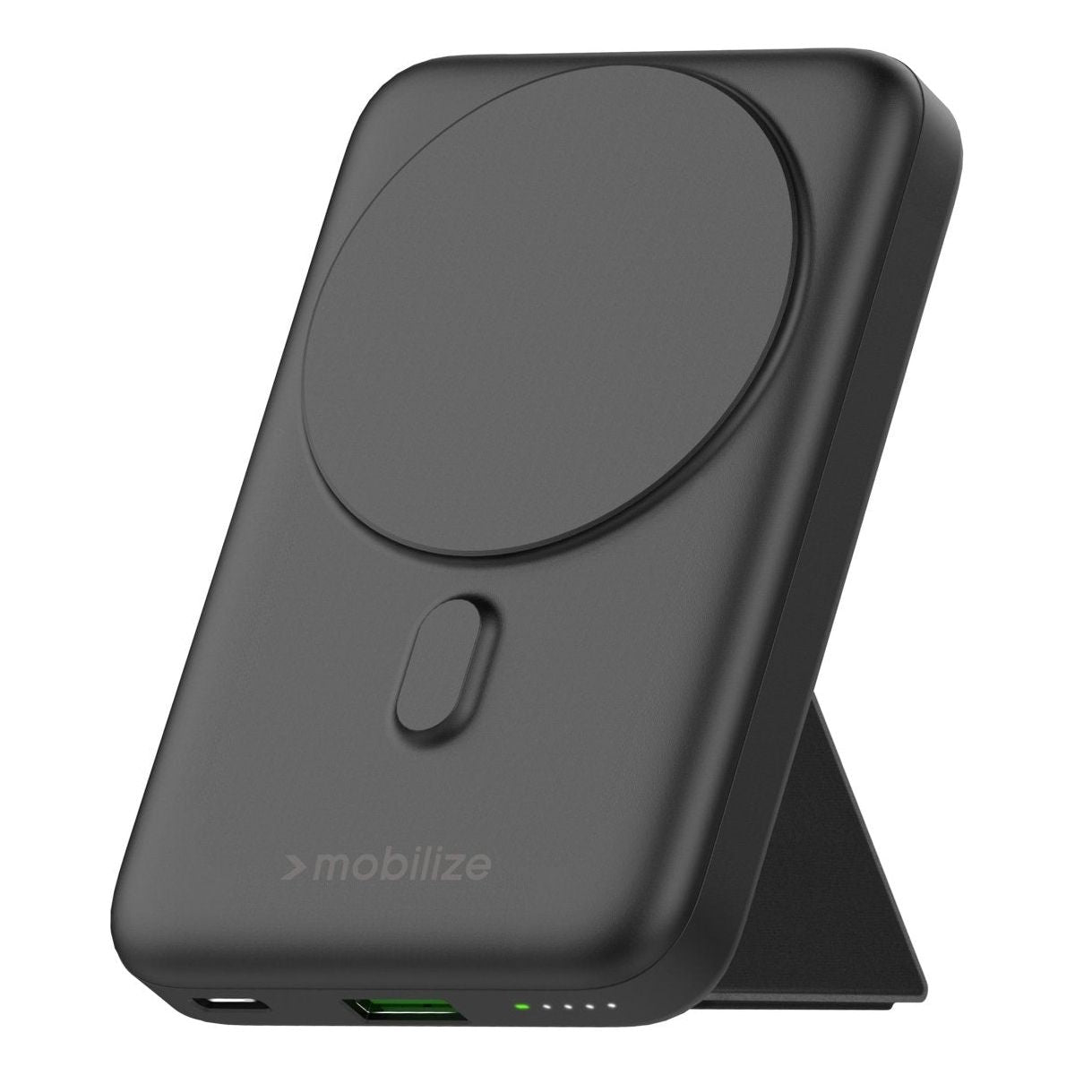 Mobilize Magnetic Wireless Magsafe Compatible Pd Stand Power Bank 10000Mah 15W Black - 123TelecomShop