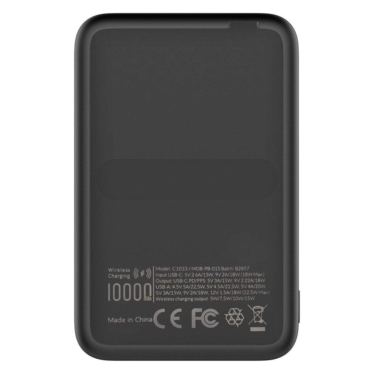 Mobilize Magnetic Wireless Magsafe Compatible Pd Stand Power Bank 10000Mah 15W Black - 123TelecomShop