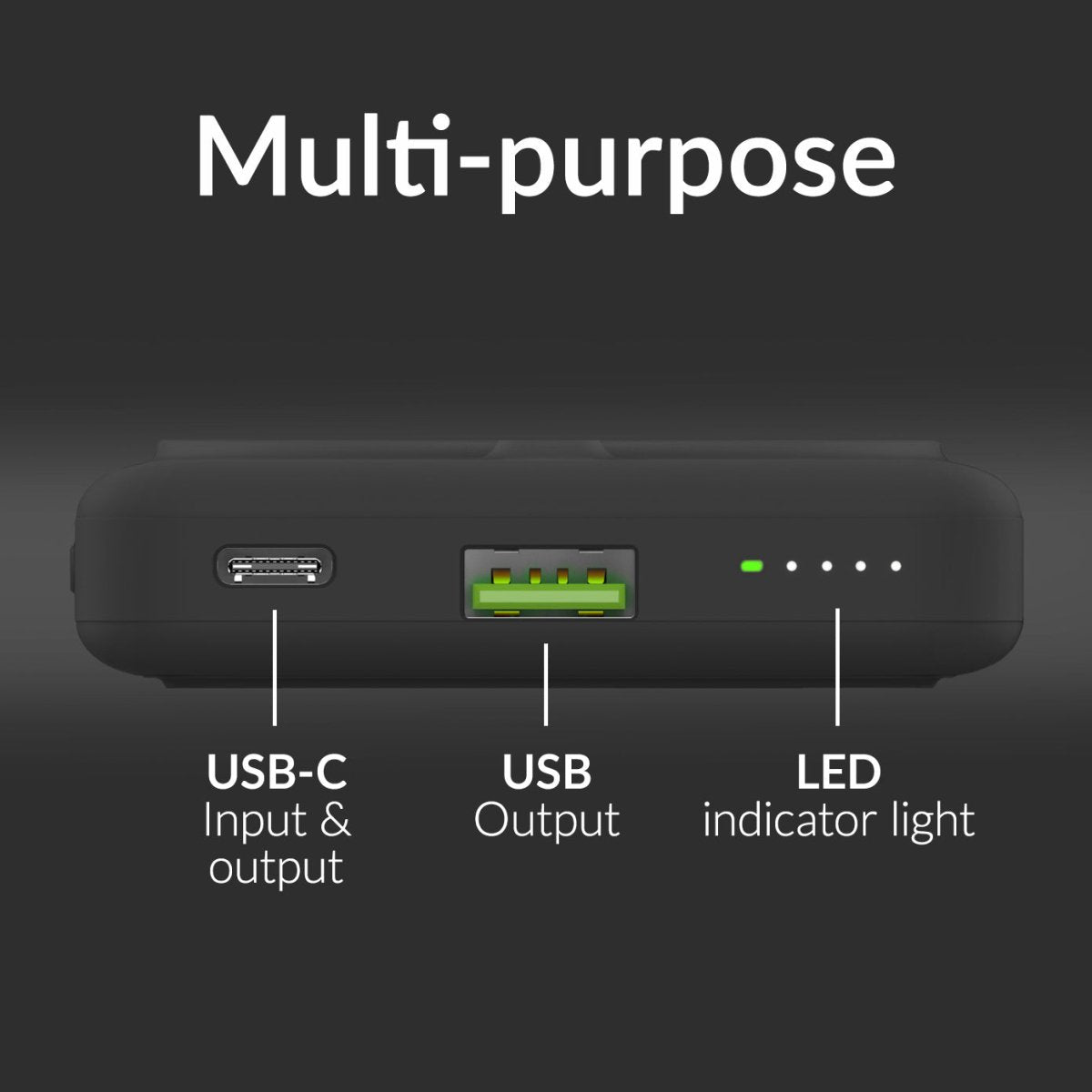 Mobilize Magnetic Wireless Magsafe Compatible Pd Stand Power Bank 10000Mah 15W Black - 123TelecomShop