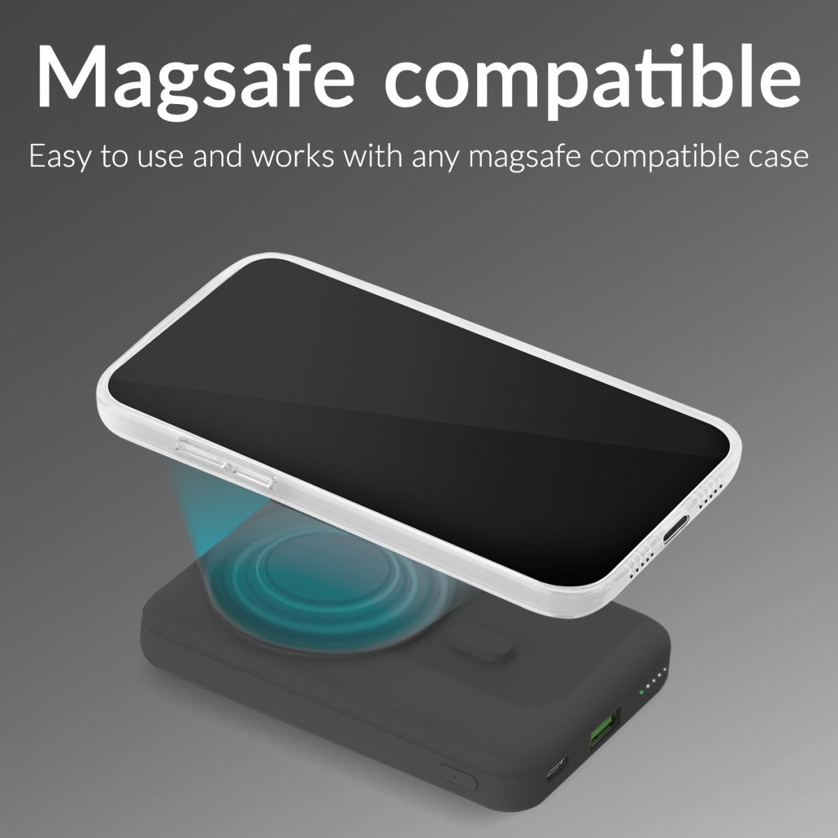 Mobilize Magnetic Wireless Magsafe Compatible Pd Stand Power Bank 10000Mah 15W Black - 123TelecomShop
