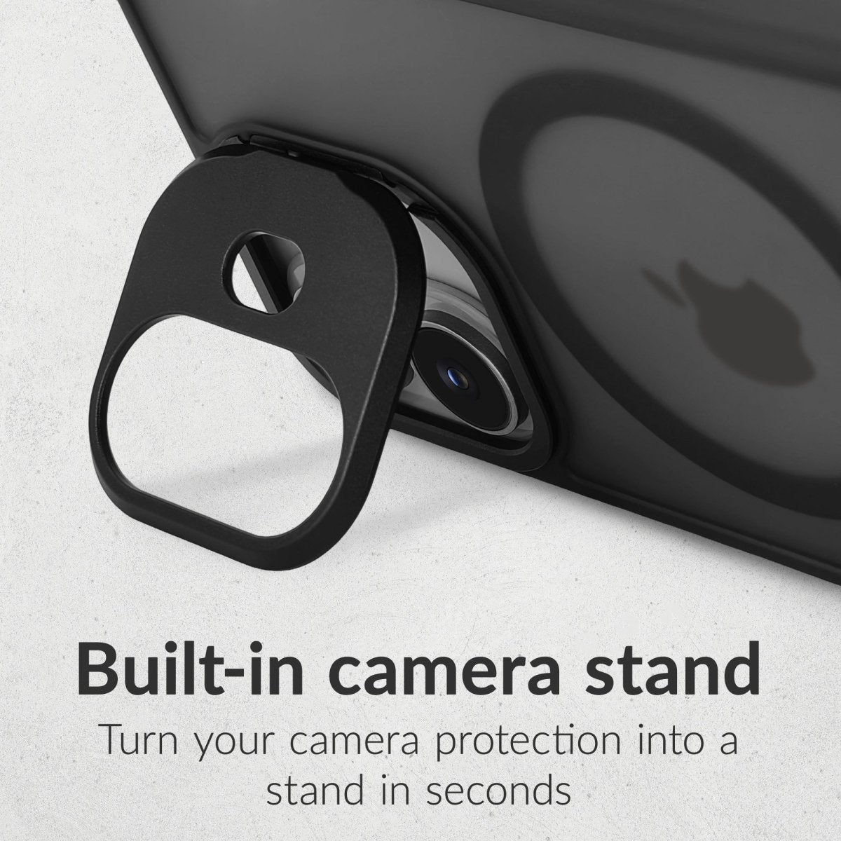 Mobilize Magsafe Compatible Hybrid Pro Case With Camera Stand Apple Iphone 17 Air Black - 123TelecomShop