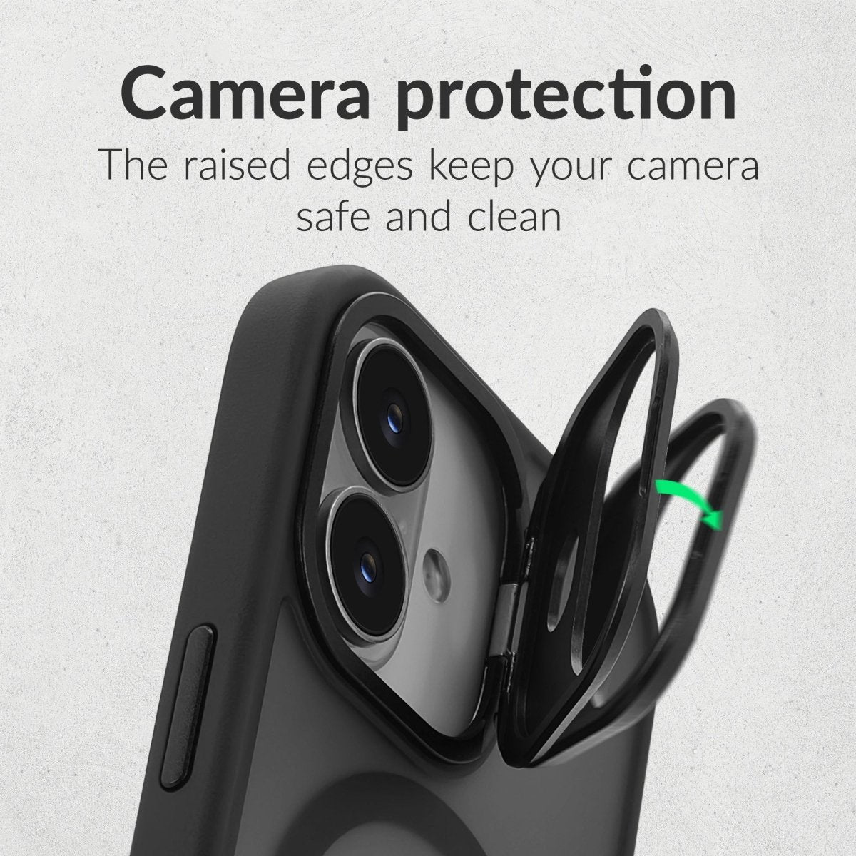 Mobilize Magsafe Compatible Hybrid Pro Case With Camera Stand Apple Iphone 17 Air Black - 123TelecomShop