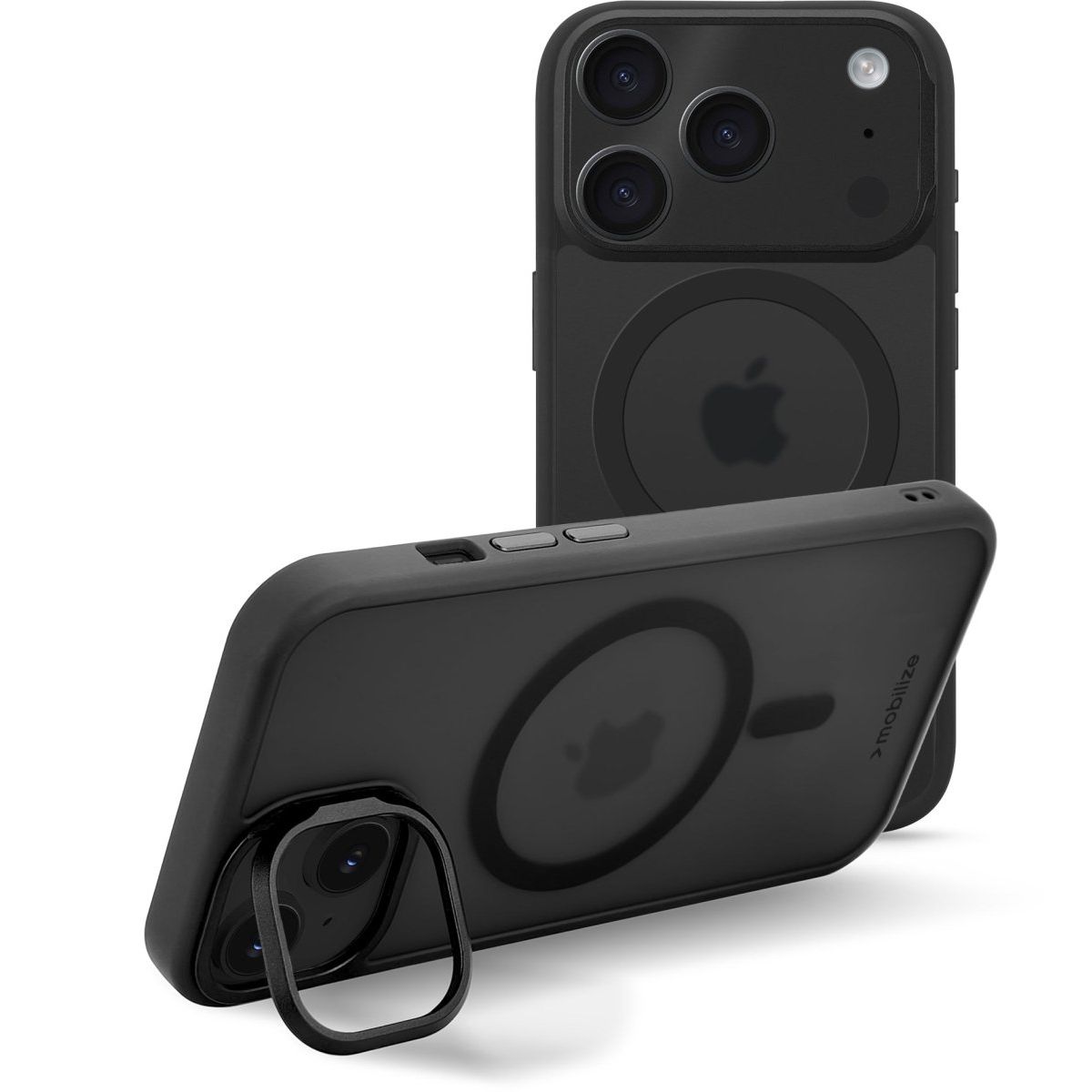 Mobilize Magsafe Compatible Hybrid Pro Case With Camera Stand Apple Iphone 17 Pro Black - 123TelecomShop