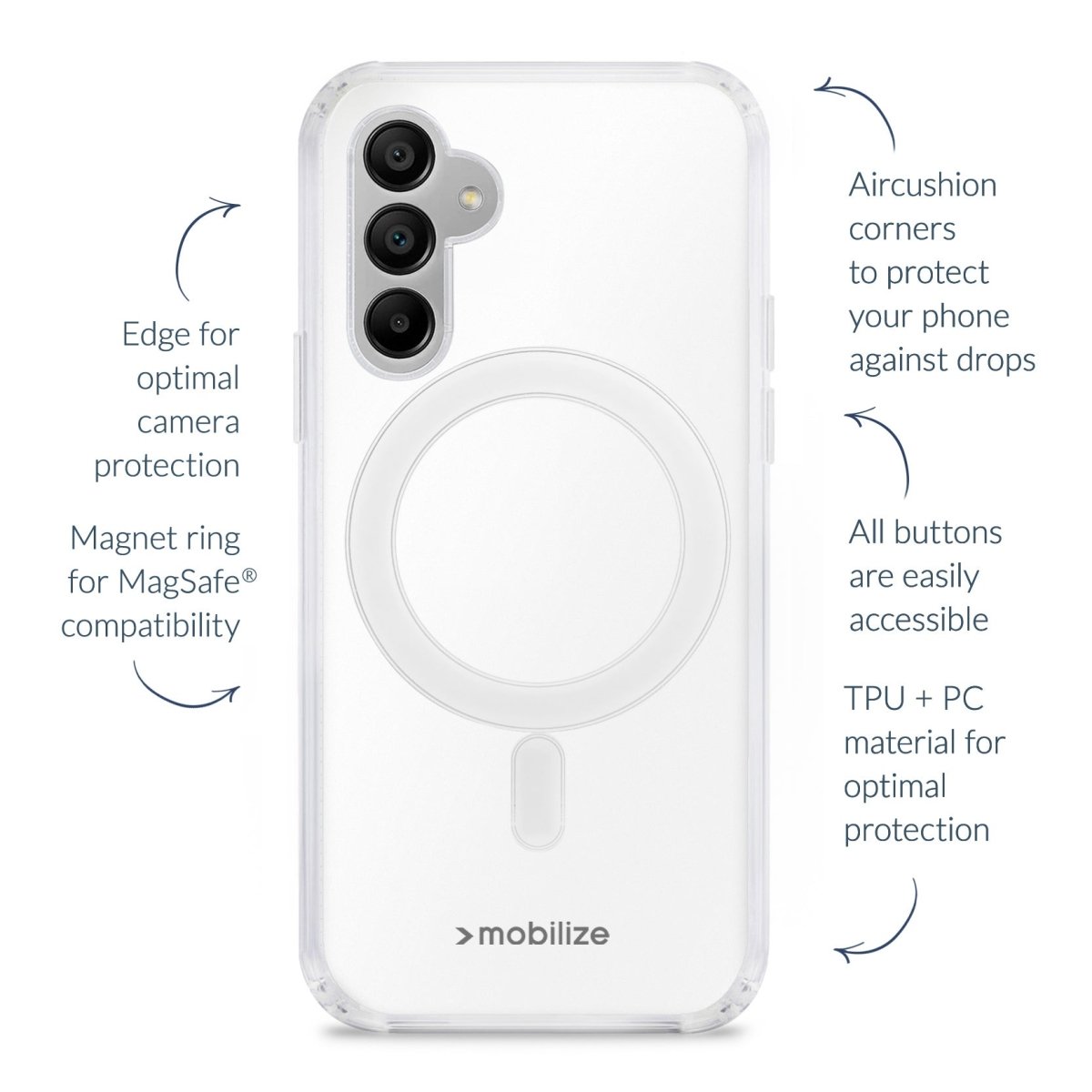 Mobilize Magsafe Compatible Naked Protection Case For Samsung Galaxy S25 5G Clear - 123TelecomShop