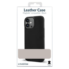 Mobilize Magsafe Compatible Premium Leather Case Apple Iphone 15 Pro Max Black - 123TelecomShop