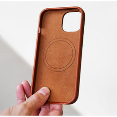 Mobilize Magsafe Compatible Premium Leather Case Apple Iphone 15 Pro Max Burned Cognac - 123TelecomShop