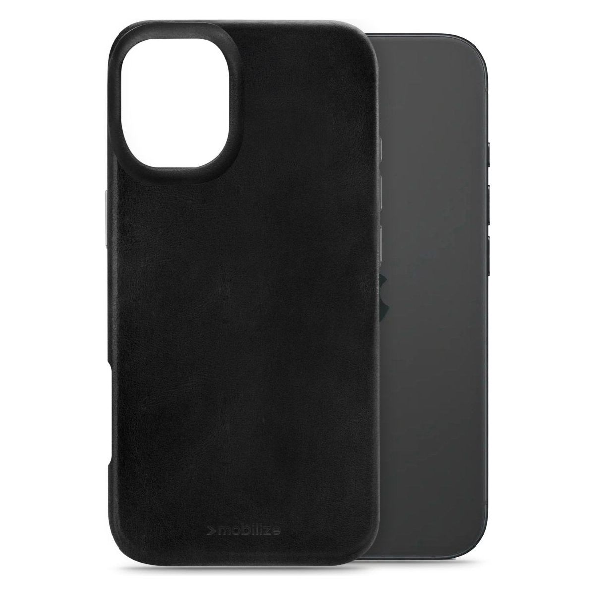 Mobilize Magsafe Compatible Premium Leather Case Apple Iphone 16 Black - 123TelecomShop