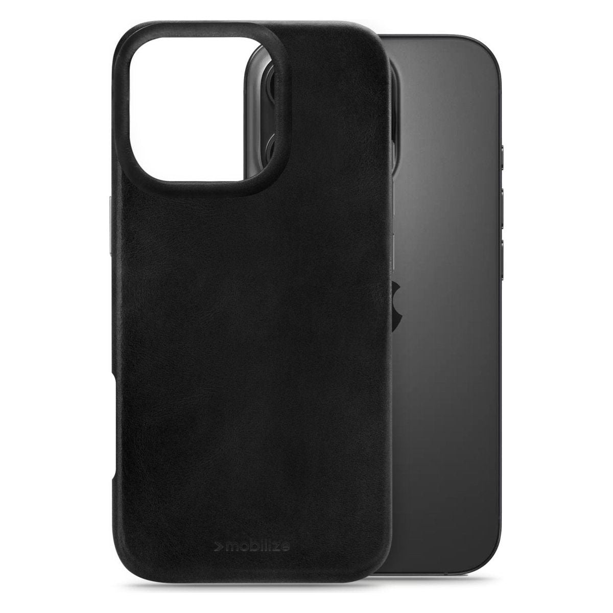 Mobilize Magsafe Compatible Premium Leather Case Apple Iphone 16 Pro Black - 123TelecomShop