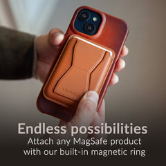 Mobilize Magsafe Compatible Premium Leather Case Apple Iphone 16 Pro Max Burned Cognac - 123TelecomShop