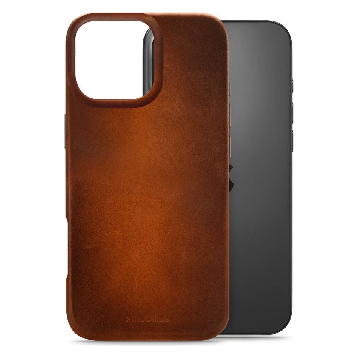Mobilize Magsafe Compatible Premium Leather Case Apple Iphone 16 Pro Max Burned Cognac - 123TelecomShop