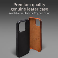 Mobilize Magsafe Compatible Premium Leather Case Apple Iphone 17 Pro Black - 123TelecomShop