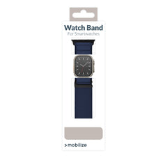 Mobilize Nylon Watch Band - Alpine - Black Connector - For Apple 38/40/41Mm - Blue - 123TelecomShop