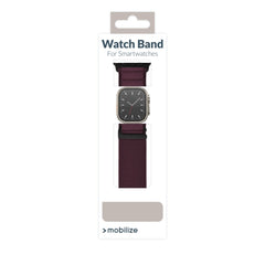 Mobilize Nylon Watch Band - Alpine - Black Connector - For Apple 38/40/41Mm - Bordeaux - 123TelecomShop