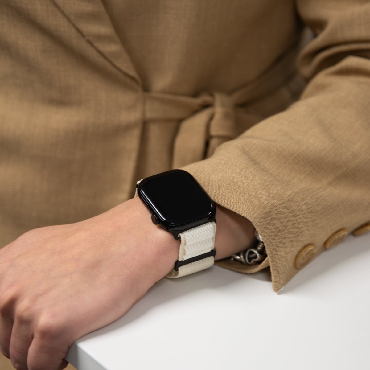 Mobilize Nylon Watch Band - Alpine - Black Connector - For Apple 38/40/41Mm - Starlight - 123TelecomShop