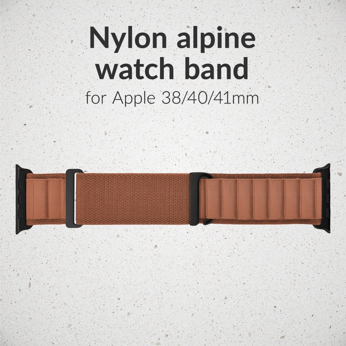 Mobilize Nylon Watch Band - Alpine - Black Connector - For Apple 38/40/41Mm - Terracotta - 123TelecomShop