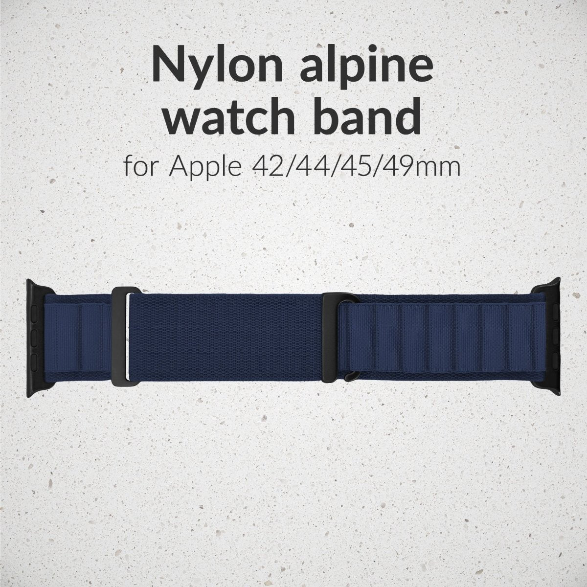 Mobilize Nylon Watch Band - Alpine - Black Connector - For Apple 42/44/45/49Mm - Blue - 123TelecomShop