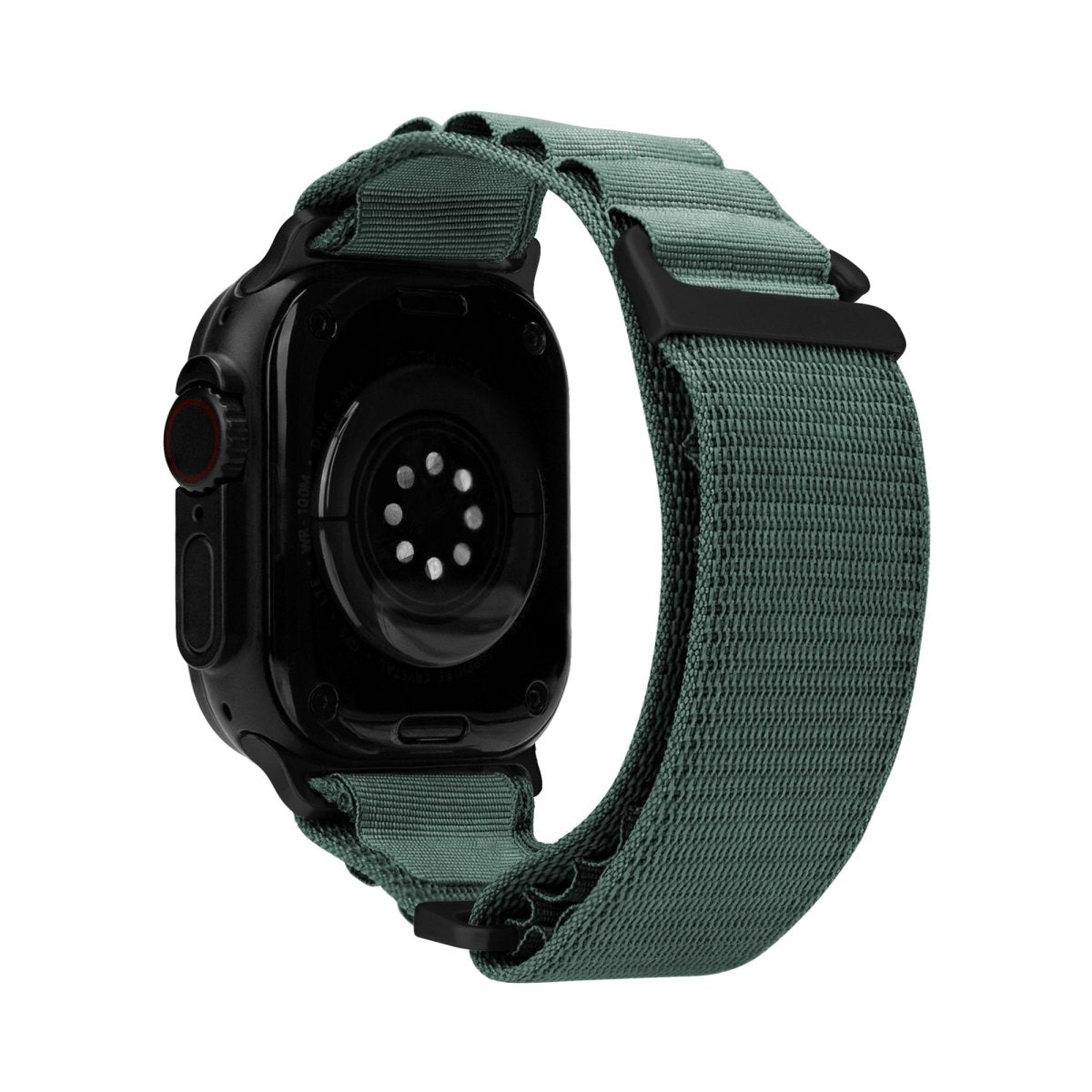 Mobilize Nylon Watch Band - Alpine - Black Connector - For Apple 42/44/45/49Mm - Green - 123TelecomShop