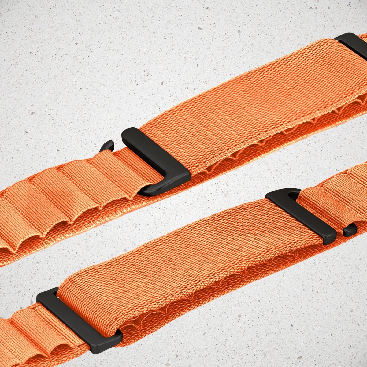 Mobilize Nylon Watch Band - Alpine - Black Connector - For Apple 42/44/45/49Mm - Orange - 123TelecomShop