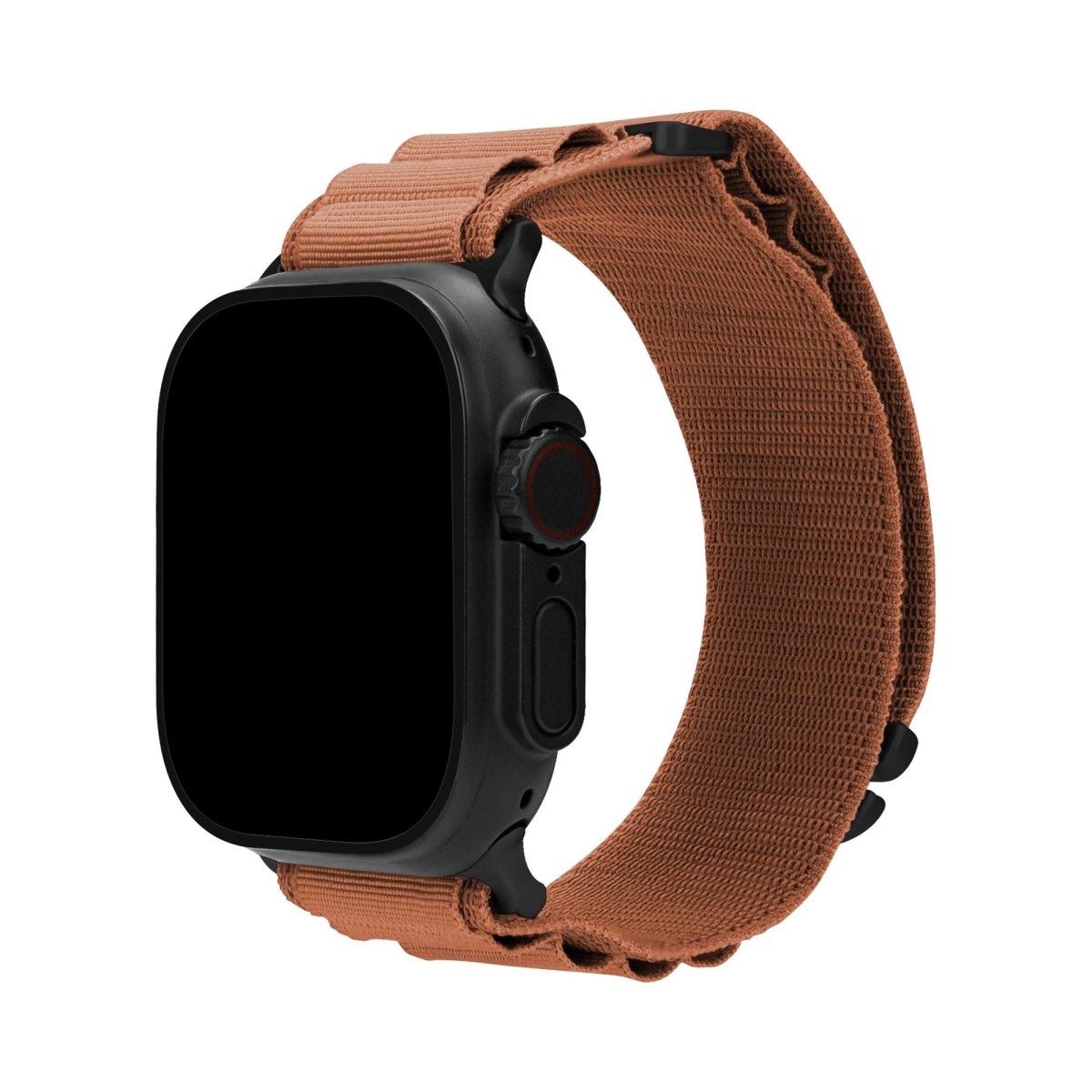 Mobilize Nylon Watch Band - Alpine - Black Connector - For Apple 42/44/45/49Mm - Terracotta - 123TelecomShop