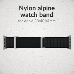 Mobilize Nylon Watch Band - Alpine - Titanium Connector - For Apple 38/40/41Mm - Black - 123TelecomShop
