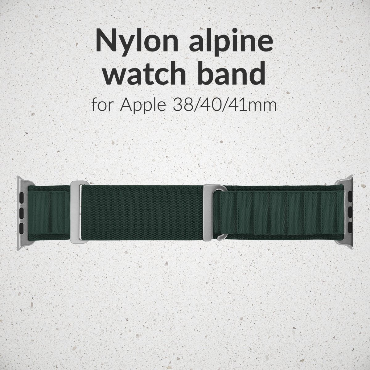 Mobilize Nylon Watch Band - Alpine - Titanium Connector - For Apple 38/40/41Mm - Dark Green - 123TelecomShop