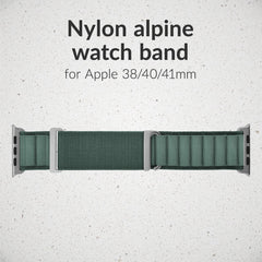 Mobilize Nylon Watch Band - Alpine - Titanium Connector - For Apple 38/40/41Mm - Green - 123TelecomShop