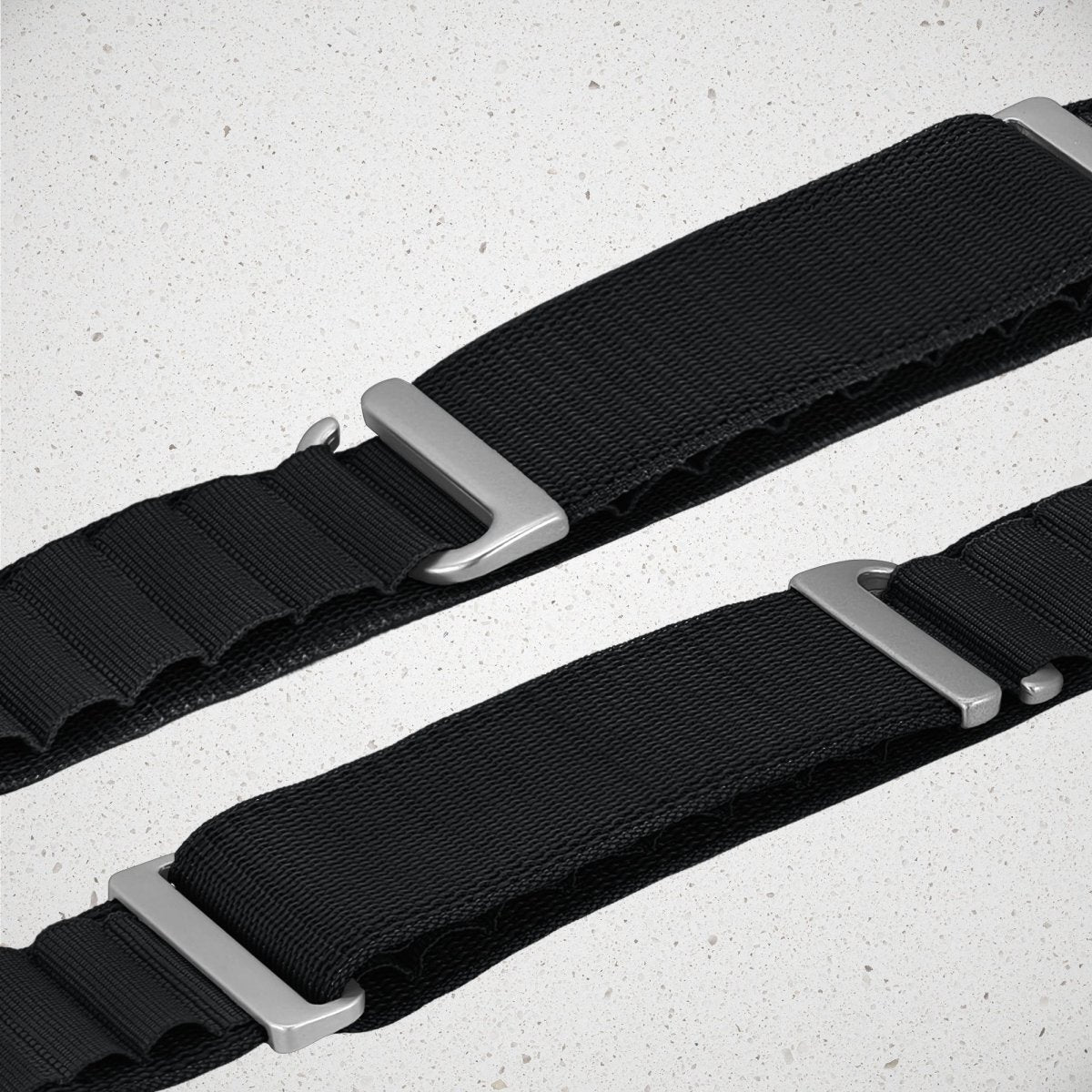 Mobilize Nylon Watch Band - Alpine - Titanium Connector - For Apple 42/44/45/49Mm - Black - 123TelecomShop