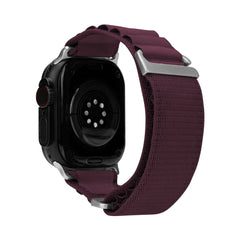 Mobilize Nylon Watch Band - Alpine - Titanium Connector - For Apple 42/44/45/49Mm - Bordeaux - 123TelecomShop