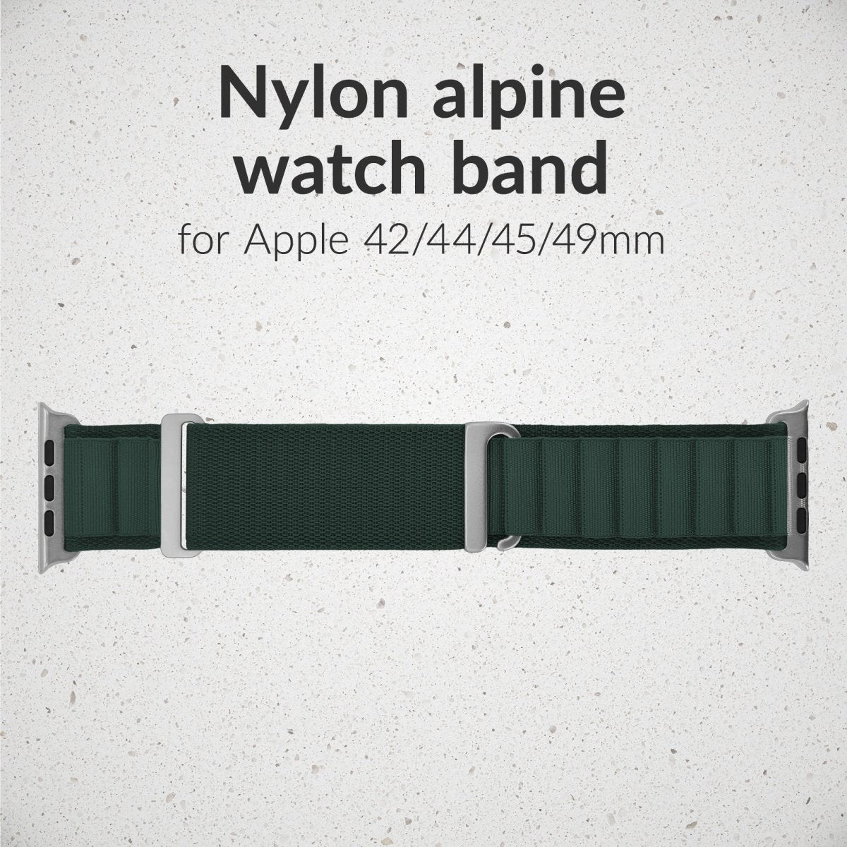Mobilize Nylon Watch Band - Alpine - Titanium Connector - For Apple 42/44/45/49Mm - Dark Green - 123TelecomShop