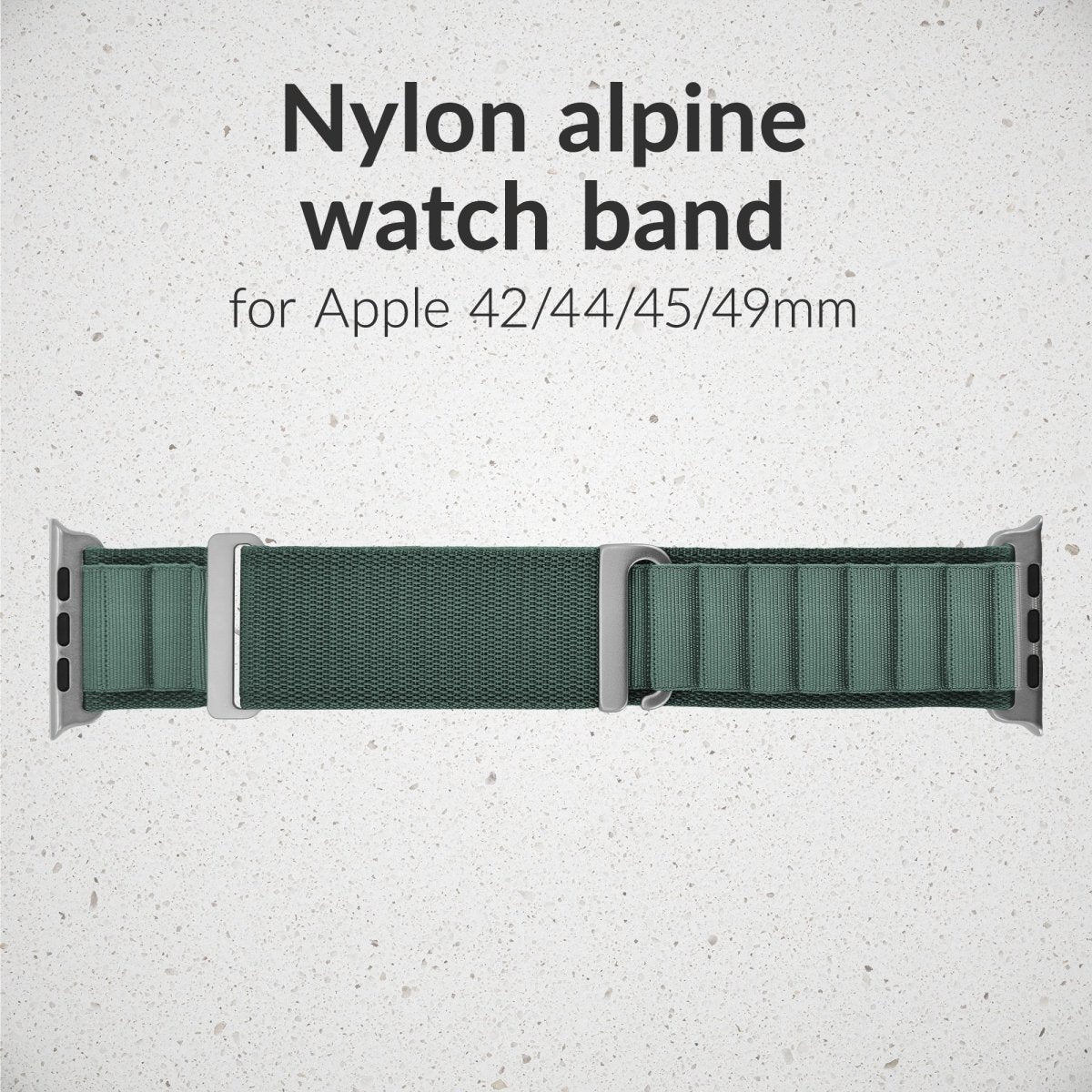 Mobilize Nylon Watch Band - Alpine - Titanium Connector - For Apple 42/44/45/49Mm - Green - 123TelecomShop