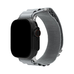Mobilize Nylon Watch Band - Alpine - Titanium Connector - For Apple 42/44/45/49Mm - Light Grey - 123TelecomShop