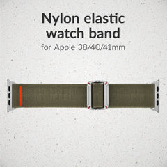 Mobilize Nylon Watch Band - Elastic - For Apple 38/40/41Mm - Khaki - 123TelecomShop