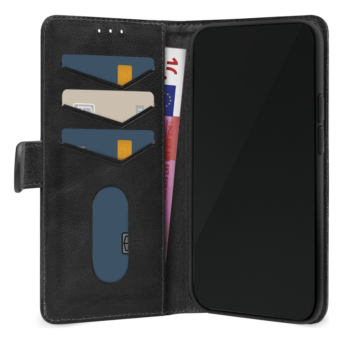 Mobilize Premium Gelly Wallet Book Case Apple Iphone 15 Pro Black - 123TelecomShop