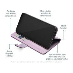 Mobilize Premium Gelly Wallet Book Case Apple Iphone 15 Pro Purple - 123TelecomShop