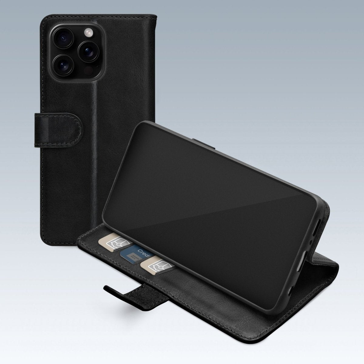 Mobilize Premium Gelly Wallet Book Case Apple Iphone 16 Pro Black - 123TelecomShop