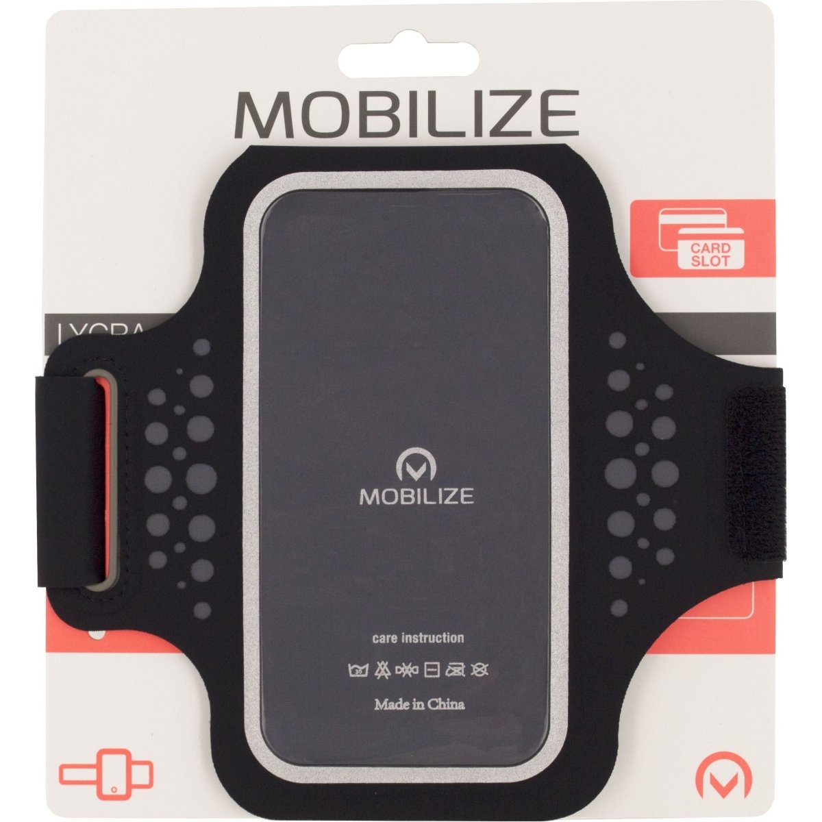 Mobilize Premium Universal Lycra Arm Strap 5" Black - 123TelecomShop