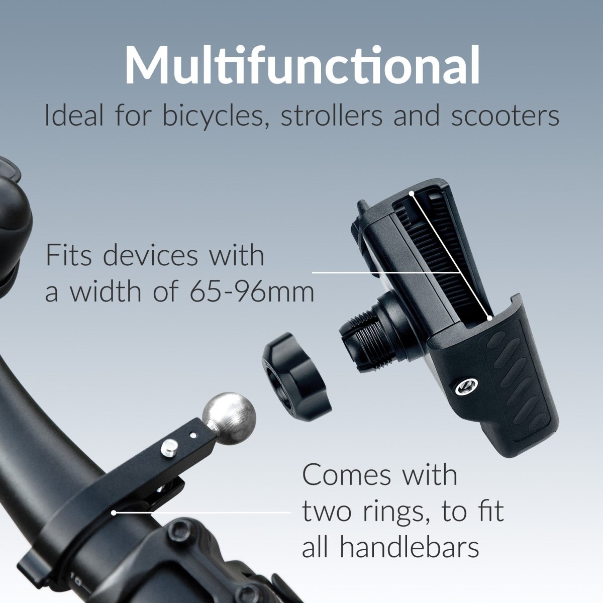 Mobilize Quick Lock Bike Holder Black - 123TelecomShop