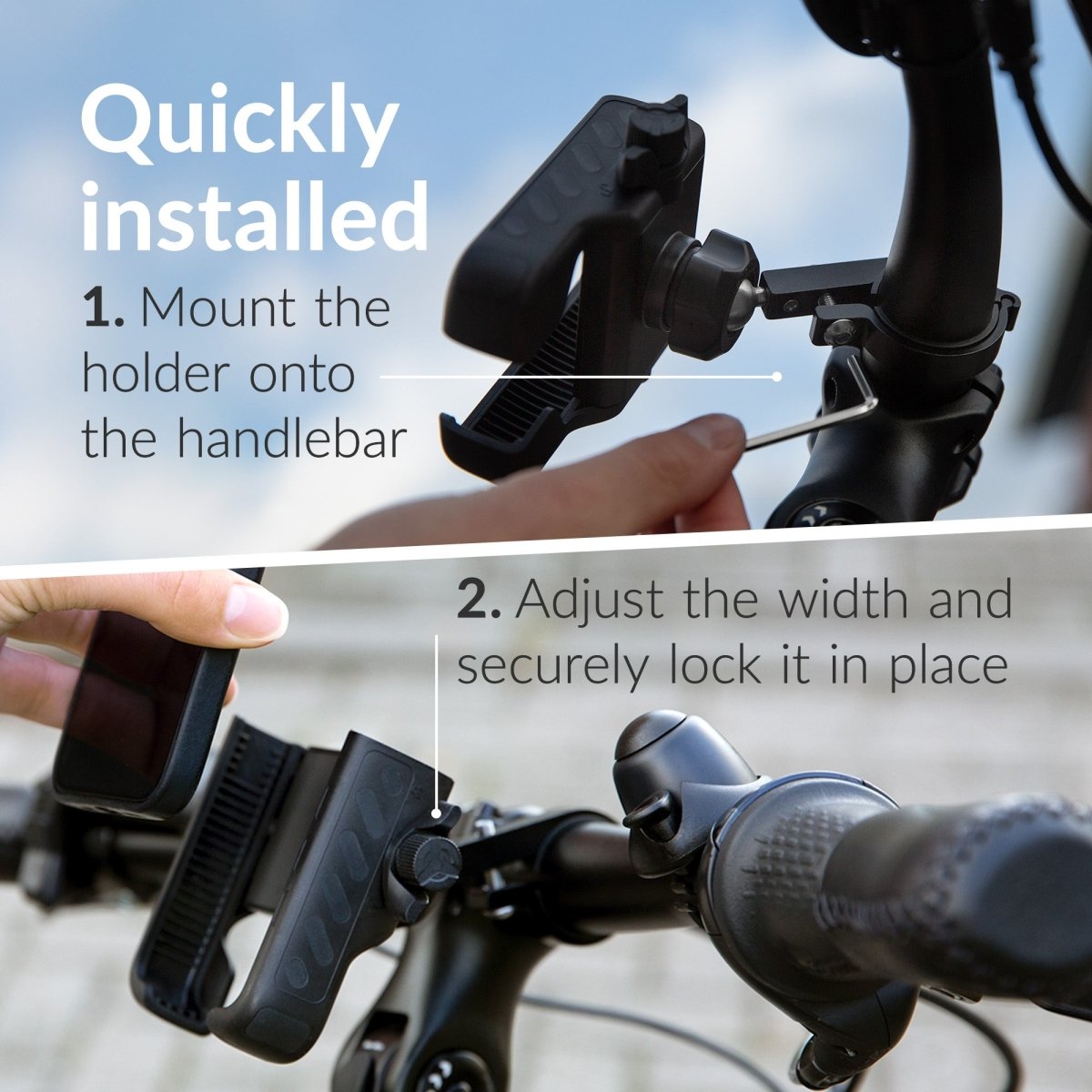Mobilize Quick Lock Bike Holder Black - 123TelecomShop