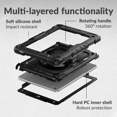 Mobilize Rotating Defender Case Stand Function For Apple Ipad 10.9 (2022)/Ipad 11 (2025) Black - 123TelecomShop