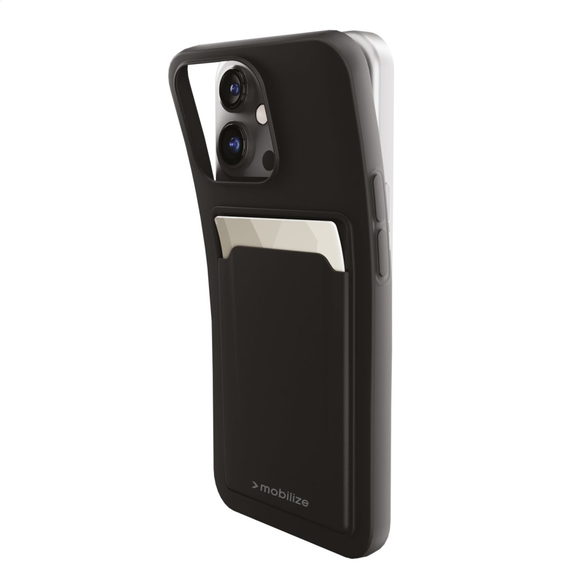 Mobilize Rubber Gelly Card Case Apple Iphone 15 Pro Matt Black - 123TelecomShop