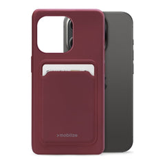 Mobilize Rubber Gelly Card Case Apple Iphone 15 Pro Matt Bordeaux - 123TelecomShop