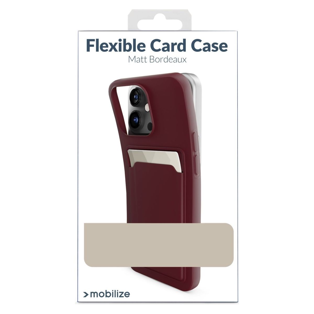 Mobilize Rubber Gelly Card Case Apple Iphone 15 Pro Max Matt Bordeaux - 123TelecomShop