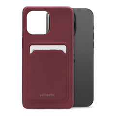 Mobilize Rubber Gelly Card Case Apple Iphone 15 Pro Max Matt Bordeaux - 123TelecomShop