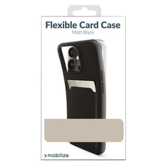 Mobilize Rubber Gelly Card Case Apple Iphone 16 Matt Black - 123TelecomShop