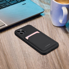 Mobilize Rubber Gelly Card Case Apple Iphone 16 Matt Black - 123TelecomShop