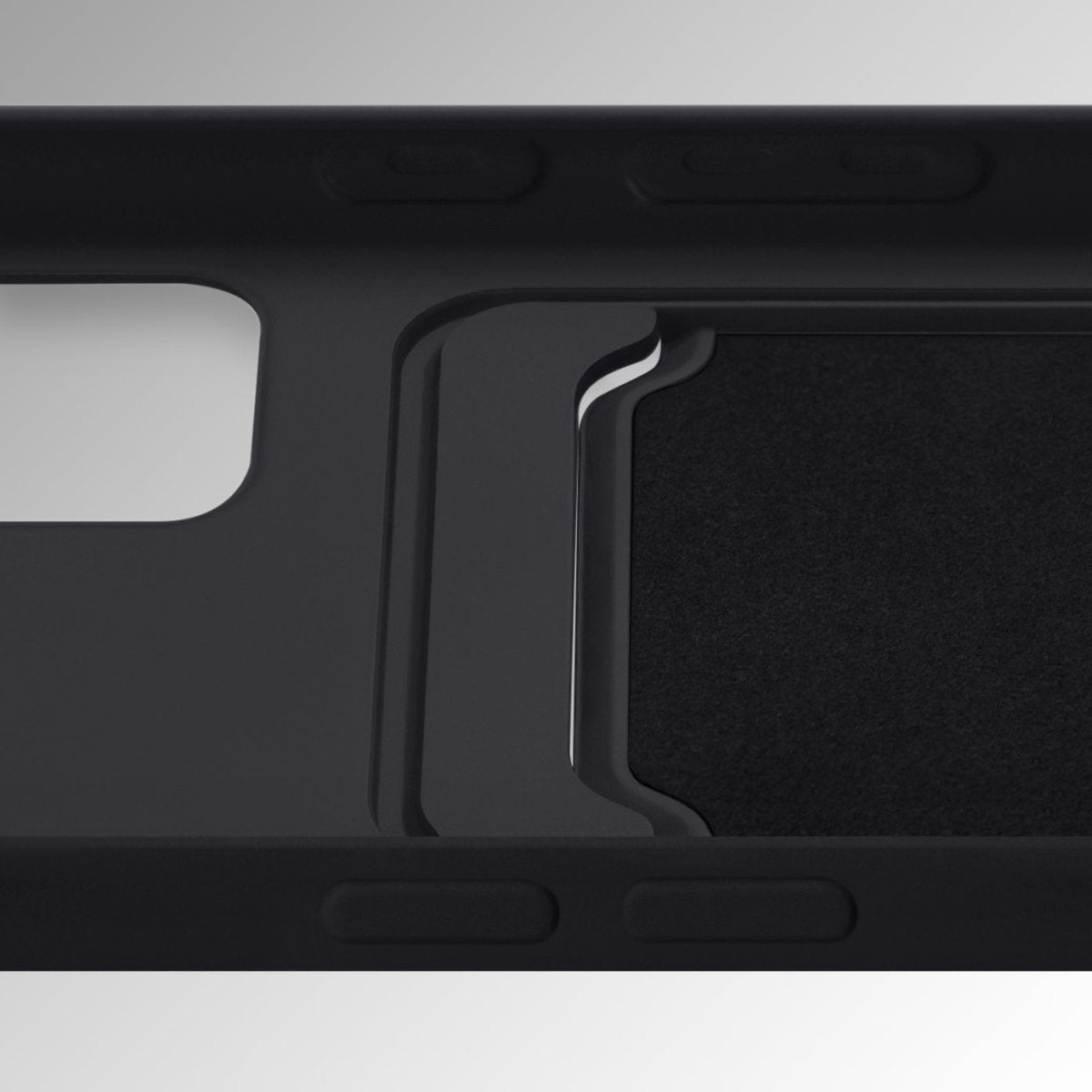 Mobilize Rubber Gelly Card Case Apple Iphone 17 Air Matt Black - 123TelecomShop
