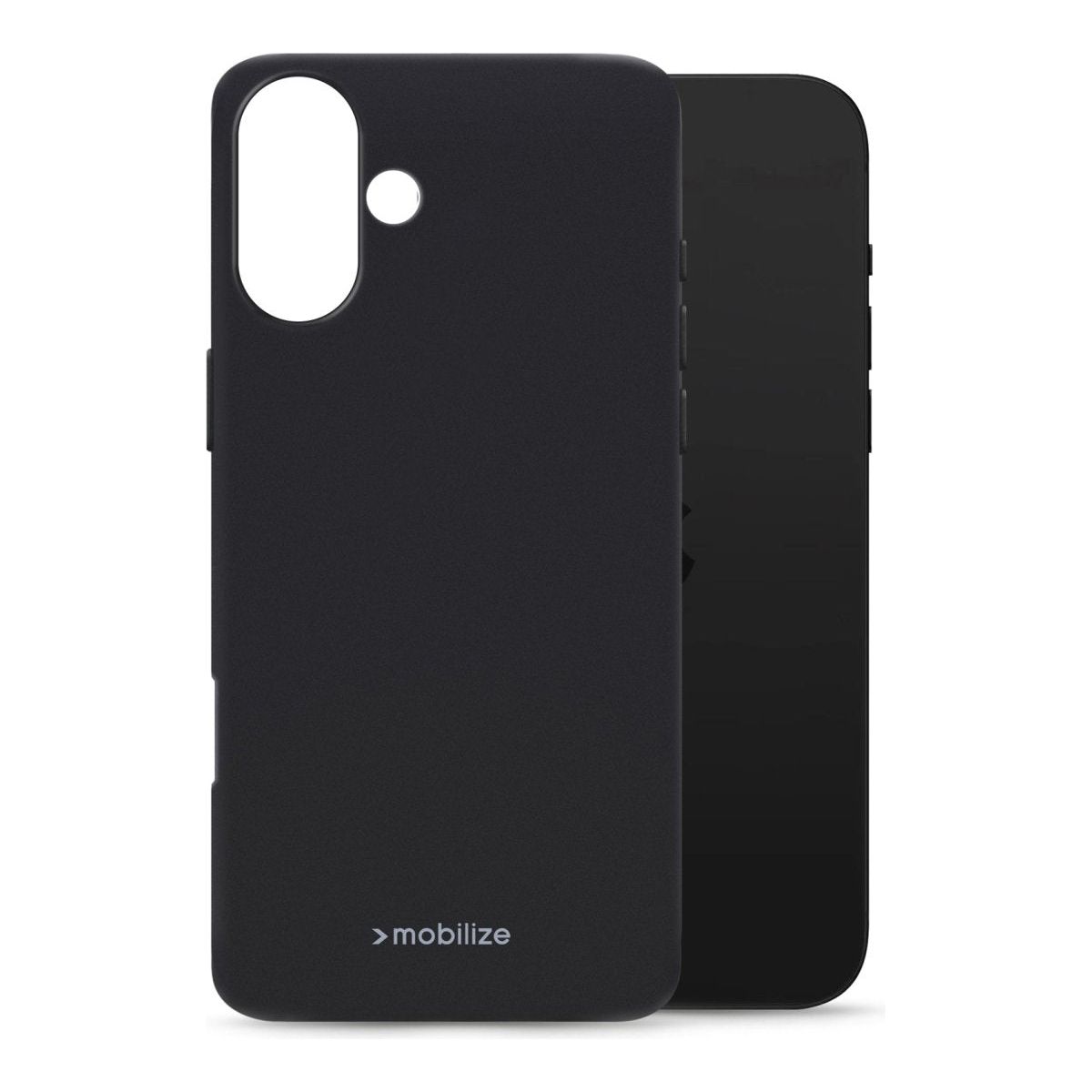 Mobilize Rubber Gelly Case Apple Iphone 16 Plus Matt Black - 123TelecomShop