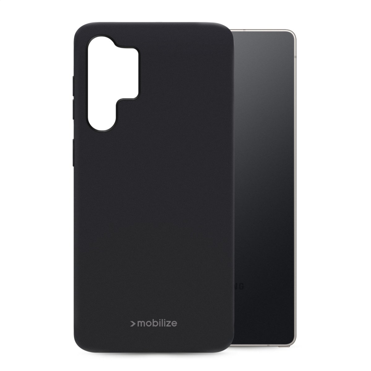 Mobilize Rubber Gelly Case Samsung Galaxy S25 Ultra 5G Matt Black - 123TelecomShop